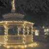 l The new gazebo on the Cherokee County courthouse square is a bright beacon of lights during the holiday season.