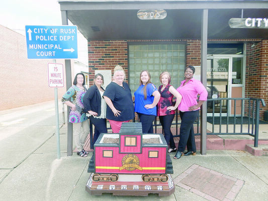 Photo by Josie Fox
Pictured from left to right are Rusk City Hall employees Donna Perry, Beverly Lacy-Brister, Angela Rios, Brittany Stith, Pam Tyer and Rosalyn Brown.