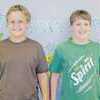Rusk Intermediate spelling winners are from left Bryce Hoffman, fourth grader, first place; and Kyle Monk, fifth grader, second place. They competed in the county spelling bee Oct. 12 at Rusk Junior High School.