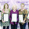 Five Cherokee County women were honored as “Women Who Give Back” during a March 27 luncheon sponsored by Cherokee County Women With Purpose. The luncheon was held at the Norman Activity Center. From left are Jasmine El-Moatassem, Kris Sturrock, Dr. Deborah Burkett, Amy Rinehart and Hallie Peoples.