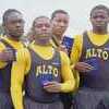 PHOTO: LEANN JONES     The boys 400 meter relay team consisting of (from left) DeMarcus Griffin, Devon Patton, Javante Jones and Brandon Thacker were one of five teams who recently qualified for the state track meet. The teams that qualified for the state track meet will compete May 9-10 at the University of Texas in Austin.