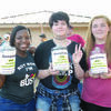 The Rusk High School Leo Club has adopted an elementary school in Rockport that was devastated by Hurricane Harvey.  At Friday night’s Rusk Homecoming game, they will be collecting school supplies and monetary donations to help that school reopen.  Paper, notebooks, pencils, backpacks or anything else a student might need in elementary school are desperately needed.  Leo Club members will be at the gate to receive donations.  From left are RHS Leos Cheyenne Adams, Alexis Marburg, and Mary Mott.