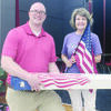 On Monday, Sept. 11, C. Chase Hobson, representative of WoodmenLife (formerly Woodmen of the World) presented an American flag to Carlene Clayton, Rusk Intermediate School principal during what the school themed “Red, White and Blue Day.” A total of 25 U.S. flags were given in memory of those who perished during the 9-11 attacks in 2001.