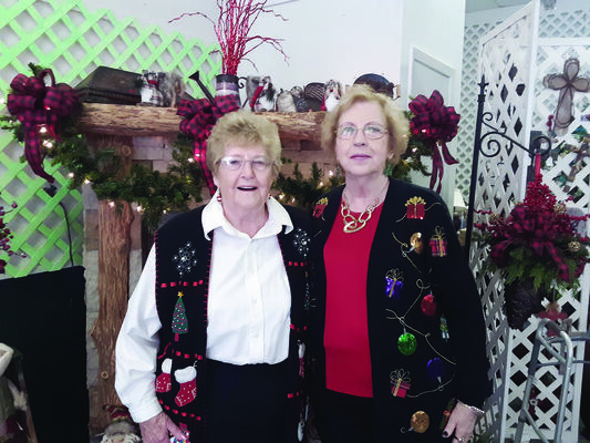 Photo by 
cristin parker
Rusk residents Jan Hardy, left, and Nell McNatt were grand marshalls of the 2019 Rusk Christmas parade. The pair have been instrumental in making sure the lighting of the downtown square for Christmas has gone off without a hitch for 25 years.