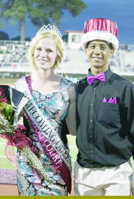 Courtesy Photo
Tatum Hunter and  Quincy Kincade were crowned 2018 Troup homecoming queen and king during halftime ceremonies on Friday night.