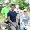 Courtesy photo
Local teens, shown from left, Chris Dean, Ciro Cruz, Lauren Clevenger, Adilyn Henley and Sage Breen (not pictured) spent their recent bad weather days helping their fellow neighbors clean up, repair and recover from the tornadoes that hit Alto on Saturday, April 13.