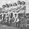 Photographed at Love’s Lookout Park are six of the 38 Tomato Princesses selected in 1941. From left are Mildred Dalston of Longview, Katherine Vining of Mount Selman, Ann Stribling of Alto, Bettye Briggs of Terrell, Mary Virginia Orn of Marshall and Rebecca Moren of Frankston.