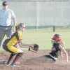 Rusk freshman short stop Alison Bowling steals 2nd base during game one of the Bi-district championship series between Rusk and Fairfield. Rusk will face Rockdale in the Area championship game at 5 p.m., Friday, May 4, in Fairfield. PHOTO: LYNN LITTLEJOHN