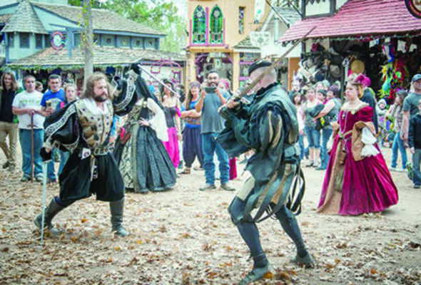 Courtesy photo
Independent vendors will be looking to hire heroes and villains, knaves and royalty, hawkers and minstrels, food and merchandise sales, food prep, games, rides, and more during the Texas Renaissance Festival’s annual job Faire, scheduled for Sept. 5 and 6 at the festival grounds in Todd Mission.
