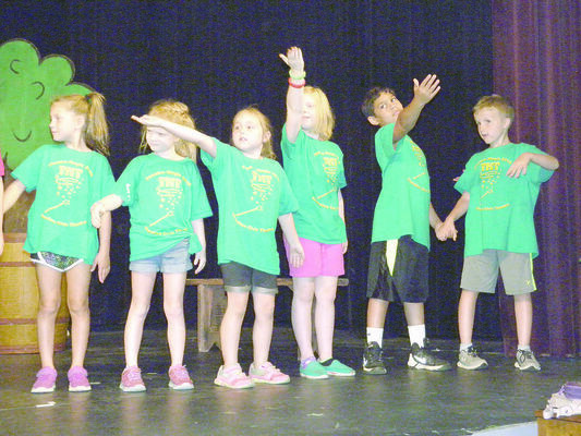 TnT campers practiced their Grand Finale Showcase. Each troupe will present the production they worked on during camp.