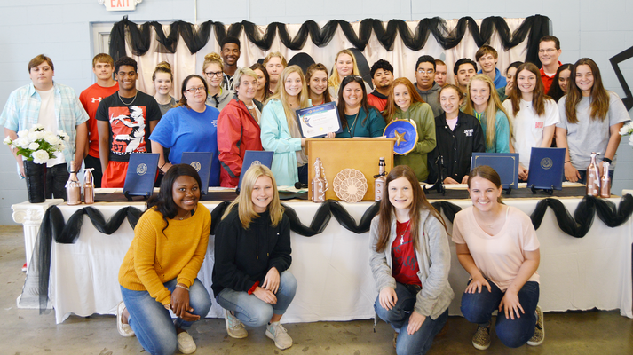 Rusk High School students, pictured, were presented with the DEC Spirit of Youth award during the Rusk State Hospital’s annual volunteer and donor appreciation lunch, held on April 18.